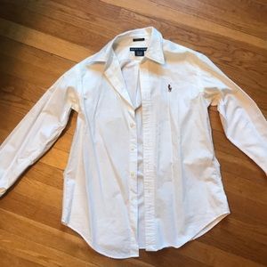 White Ralph Lauren Button Down